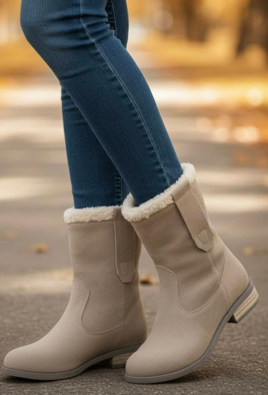 SOLE SOCIETY Verona Shearling Lined Mid Calf Boot Size 6.5